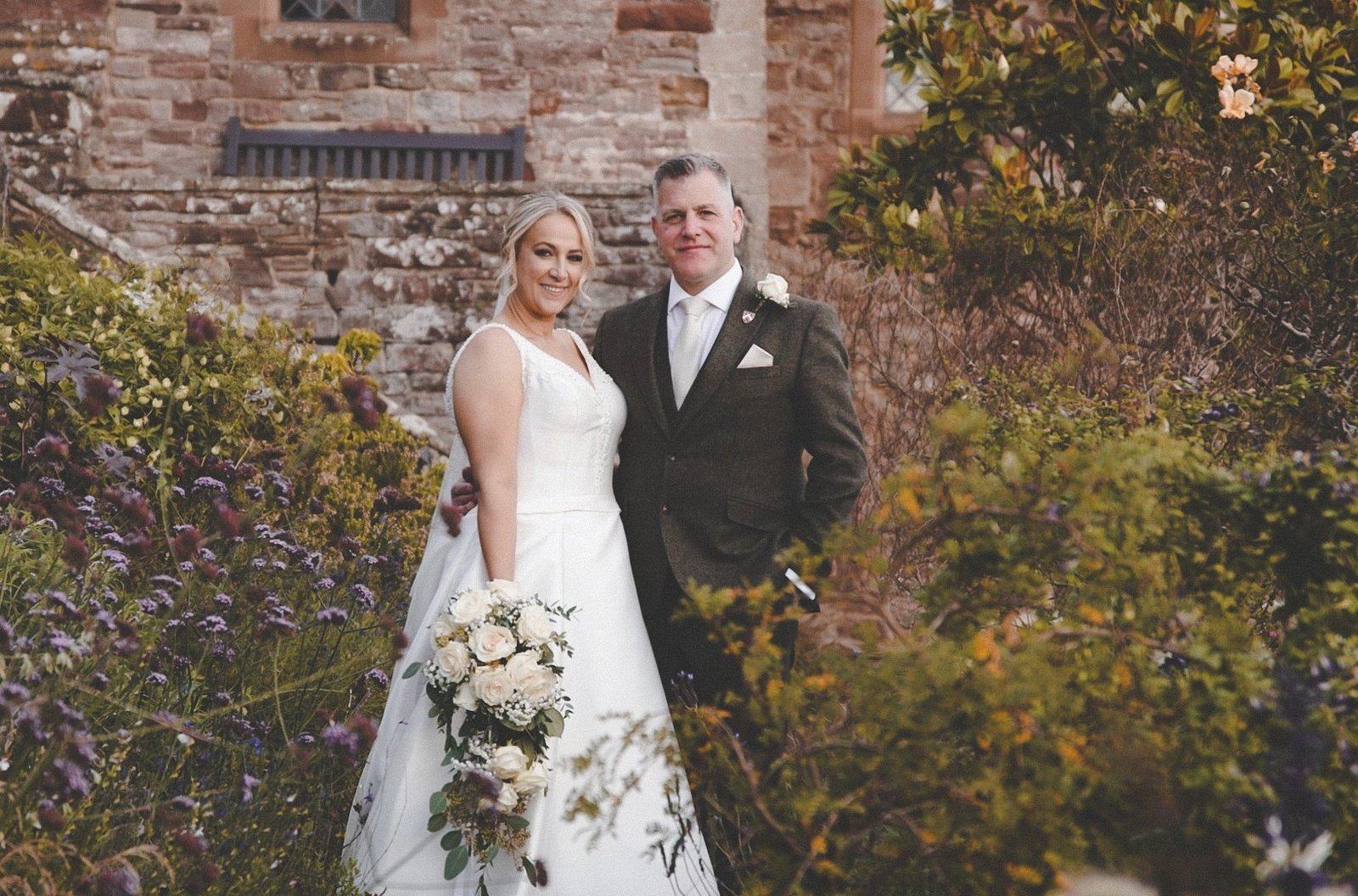 a man and woman posing for a picture